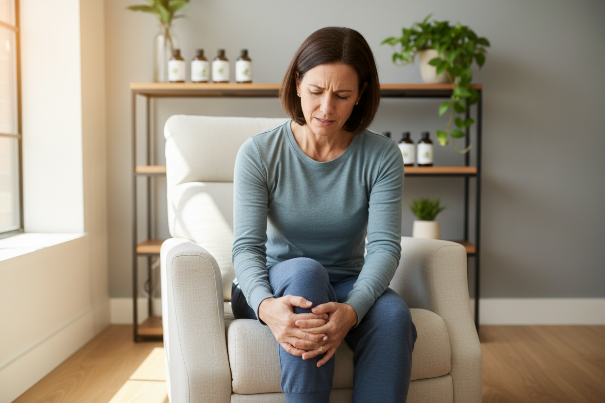 person with joint pain